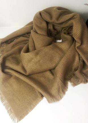 Горчичный платок шарф anna field1 фото