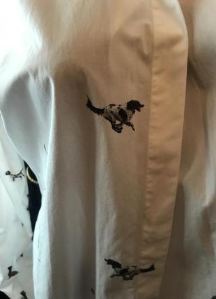 Wistow оригинальная женская рубашка в принт собачки wistow2 фото