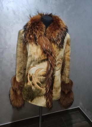 Полушубка, шуба,фабричная,натуральная