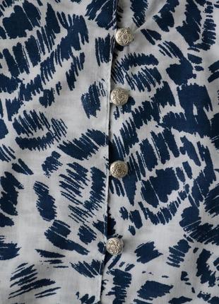 Удлиненная блуза , туника marks & spencer, хлопок, батист7 фото