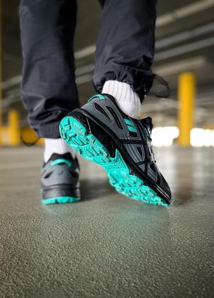 Asics gel-venture 6 "black/green" 🔔8 фото