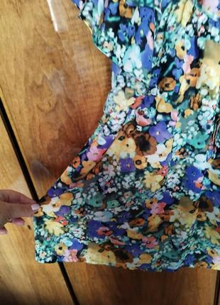 Шифоновая блузка цветочный принт h&m4 фото