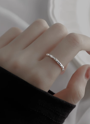 Серебряное кольцо s925 кольцо регулируемый5 фото