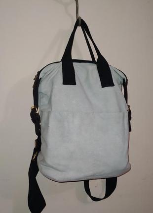 Стильный текстильный сумка-рюкзак трансформер