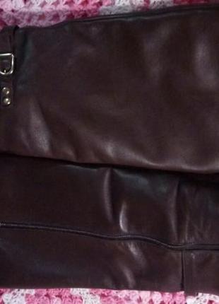 Сапоги демисезонные из натуральной кожи "ann mex" (р. 40). состояние идеальное!