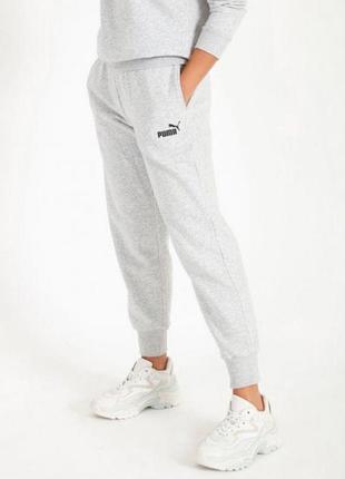 Puma спортивные серые брюки утепленные s размер
