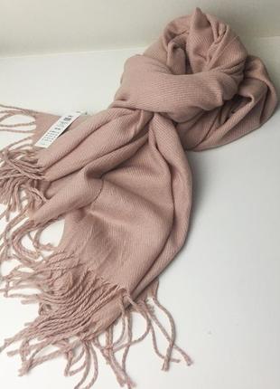 Пильно рожевий шарф палантин only onlannali weaved1 фото