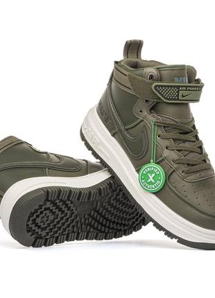 Nike air force 1 high gore-tex green6 фото