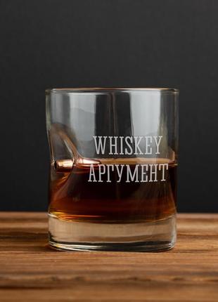 Стакан с пулей «whiskey аргумент» для виски1 фото