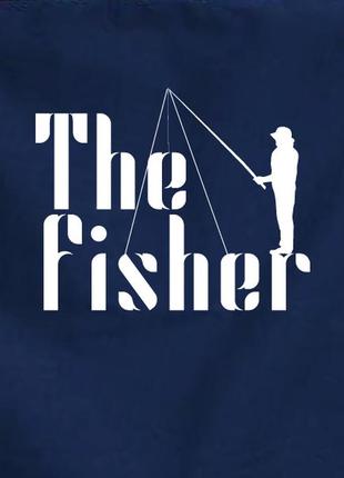 Фартук "the fisher", синій, blue, англійська3 фото