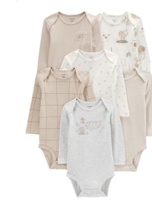 Боди на длинный рукав carters