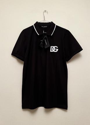 Dolce gabbana classic black polo,поло футболка