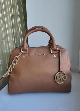 Сумка портфель сафьяновая кожа от michael kors