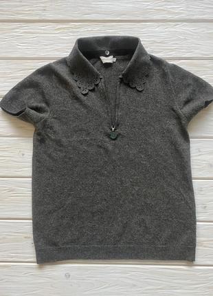 Moncler оригінал кашемір шерсть поло джемпер футболка2 фото