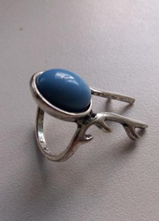 Оригинальная кольца с имитацией бирюзы