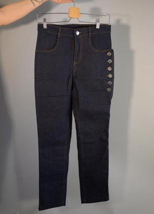 Стильние джинсы для мальчика, брюки из денима, джинси с пуговицами