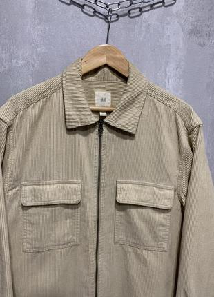 Овершот куртка харрингтон сорочка вельветова чоловіча h&m2 фото