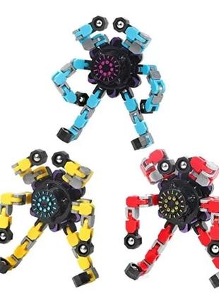Інтерактивна іграшка павук трансформер жовтий 2шт