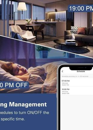 2шт умная лампочка mycket, многоцветная, светодиодная wi-fi лампа 2800k-6500k, rgb,...