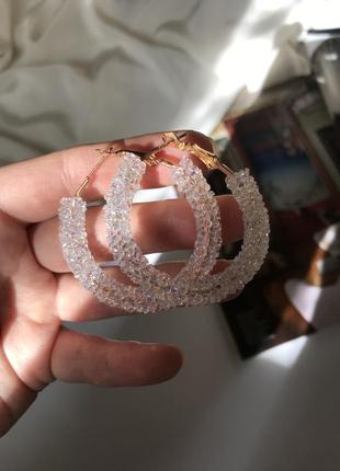 Сережки кільця / серьги кольца