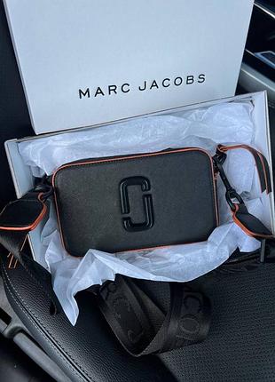Сумка марк джейкобс marc jacobs mj snapshot orange black