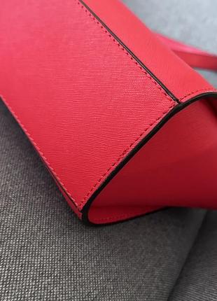 Красная сумка michael kors selma medium3 фото
