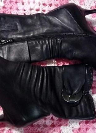 Сапоги демисезонные из натуральной кожи "tanssico" (р. 36-37). cостояние хорошее!