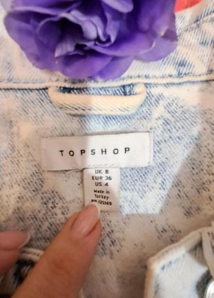 Джинсовая куртка пиджак topshop4 фото