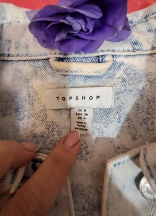 Джинсовая куртка пиджак topshop5 фото