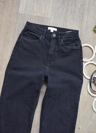 Отличные укороченные джинсы мом h&amp;m, посадка высокая2 фото