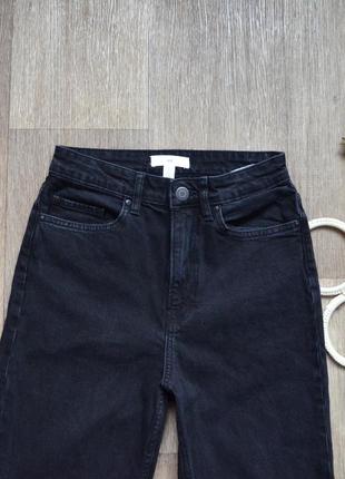Отличные укороченные джинсы мом h&amp;m, посадка высокая3 фото