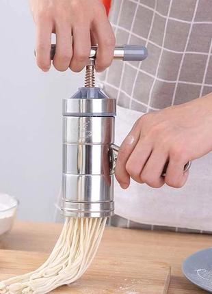 Лапшерезка ручная кулинарный шприц для макарон в набор инструмент и входи 5 насадок