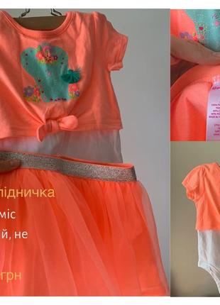 Garanimals яскравий набір бодік спідничка