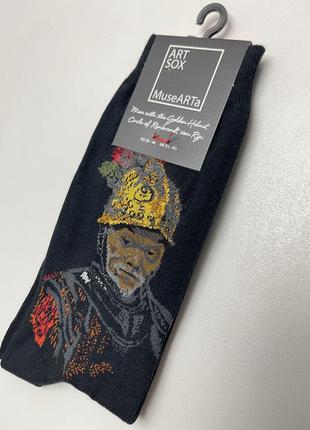 Шкарпетки musearta socken | rembrandt - der mann mit dem goldhelm5 фото