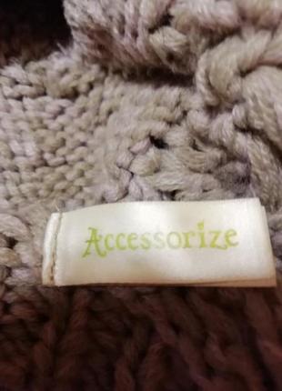 Вязанная шапка accessorize 2