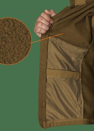 Куртка тактична військова softshell phantom system койот мембрана7 фото
