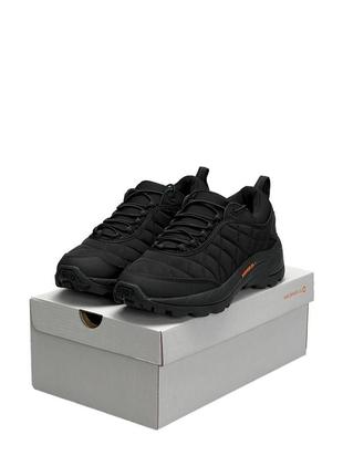 Мужские кроссовки merrell ice cap moc 2 gore tex black orange