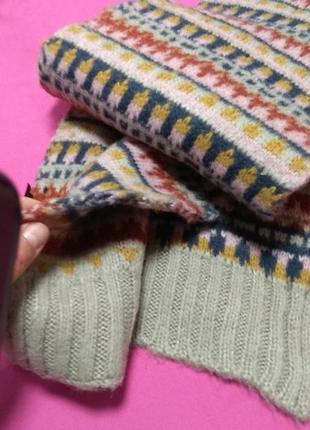 Очень теплый стильный качественный шарф earth scarf4 фото