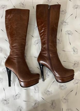 Жіночі шкіряні чоботи 37р