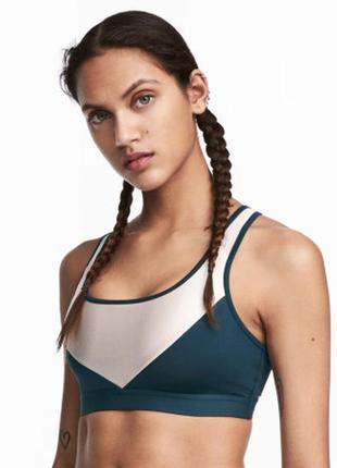 Новий спортивний бюст топ h&m sport з оригінальною спинкою