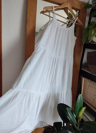 Біла муслінова сукня h&m4 фото