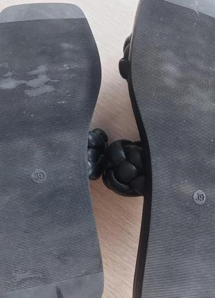 Шлепанцы сандалии черные косичка h&amp;m8 фото