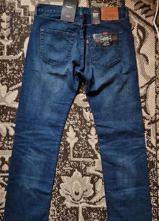 Брендові фірмові демісезонні зимові стрейчеві джинси levi's 501 premium,нові з бірками,оригінал із сша,розмір w33 l34.1 фото