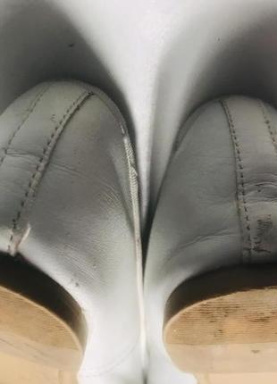 Туфли балетки marks & spencer  кожа р.40/41 ст.26,5см белые9 фото