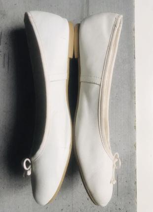 Туфли балетки marks & spencer  кожа р.40/41 ст.26,5см белые5 фото