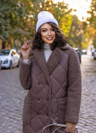 Жіноче тепле стьобне пальто,женское осеннее стёганое пальто,пальто на осінь ,плащ ,тренч,зимове пальто,зимняя стёганая куртка2 фото