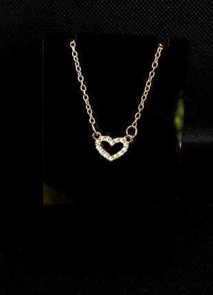 Ожерелье с хрустальным сердцем1 фото