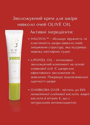 Крем для кожи вокруг глаз olive oil eye cream lambre 15ml франция3 фото