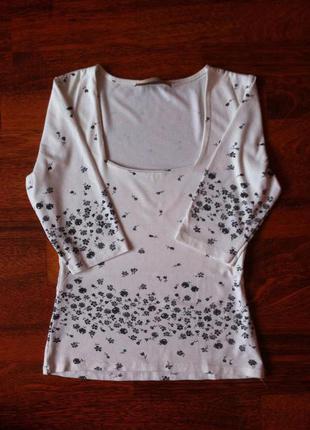 Кофточка с цветочным принтом, футболка