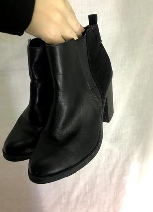 New look 38 черные на каблуке туфли